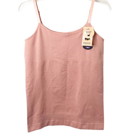 Shapermint Essentials NWT All Day Every Day Scoop Neck Cami in Pink Size 2XL - Picture 1 of 9